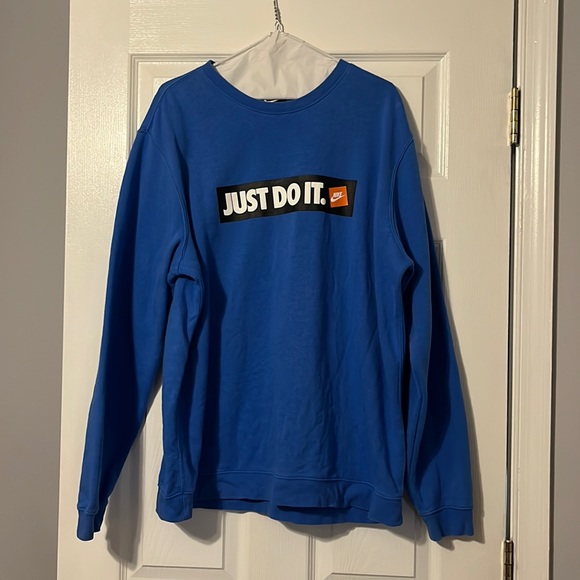 Blue Nike Crew neck XL - Picture 1 of 3